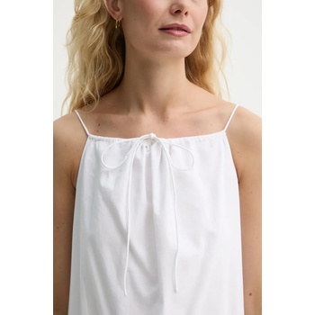 By Malene Birger Памучна рокля By Malene Birger ELIZABETH в бяло дълга със стандартна кройка 103266 (103266)