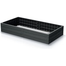 Prosperplast Vyvýšený záhon BASE WOODY antracit 149,2 cm