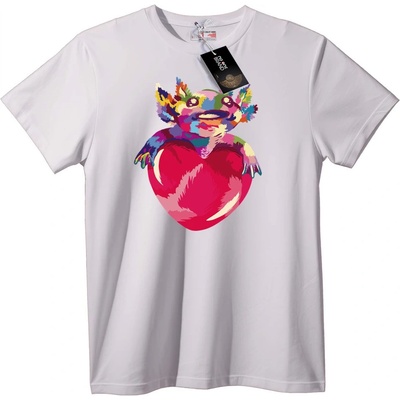 NOONEBRAND Тениска Цветно Коала Сърце - 6XL, White