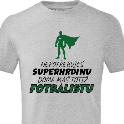 Dětské tričko Fotbalista hrdina dětské