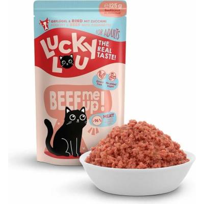 Lucky Lou Lifestage Adult s drůbežím a hovädziem mäsom 125 g