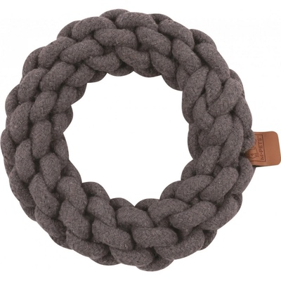 M Pets Coto bavlněná hračka kruh šedý 18 cm