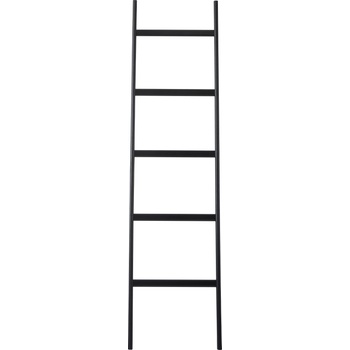 Aqua Nova Поставка за кърпи стълба Mink черна (MINTLL-09)