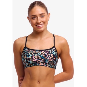 Funkita copper cluster swim crop top l - uk36