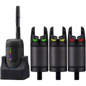Prologic sada hlásičů K3 Bitte Alarm Set 3+1 Green Zellow Červená