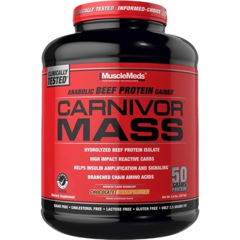 MuscleMeds Carnivor Mass / Beef Gainer [2724 грама] Шоколад с фъстъчено масло