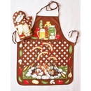 Forbyt Zástěra a chňapka Buřty hnědá