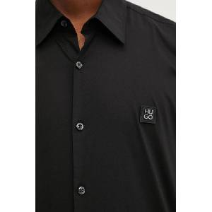 HUGO BOSS риза мъжка от памук с еластан Ermo (50505315) - answear - 146,67 лв