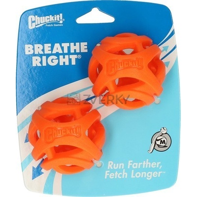 Chuckit! lopta Breathe Right / Medium 6,5 cm 2 na kartě