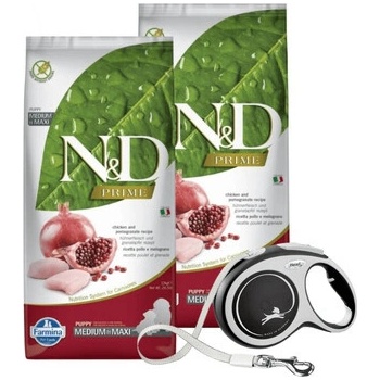 N&D Prime dog Puppy Medium & maxi Chicken & Pomegranate 2 x 12 kg
