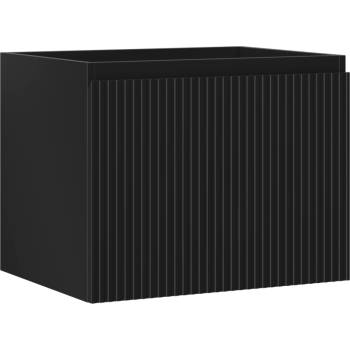 Mexen Rivel шкаф за баня под умивалник 60 см, 1 чекмедже, оребрена, черна мат - 91A20-06047-1-BF71 (91A20-06047-1-BF71)