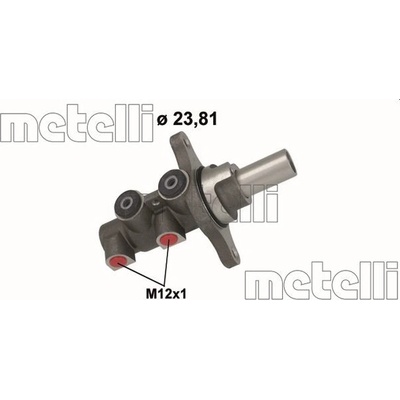 METELLI Hlavný brzdový válec 051154