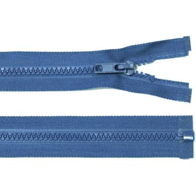 Kostěný zip no.5 rozepínací 75cm bundový color: 627 modrá