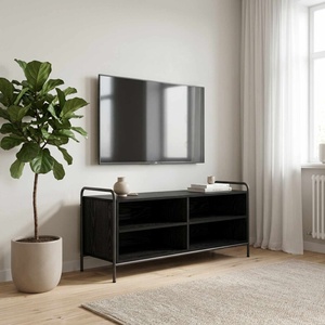 vidaXL ТВ шкаф 140 x 39, 5 x 50 см Черен дъб Инженерна дървесина (8013758)