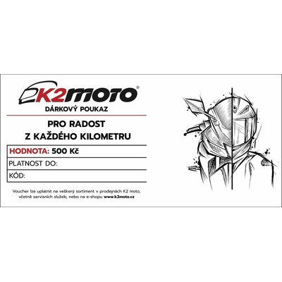 Elektronický dárkový poukaz pro každého motorkáře - 500
