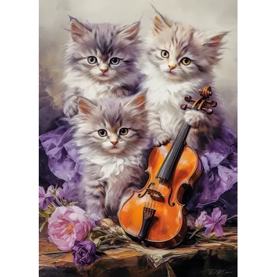 Castorland - Puzzle Musical Kittens - 260 piese
