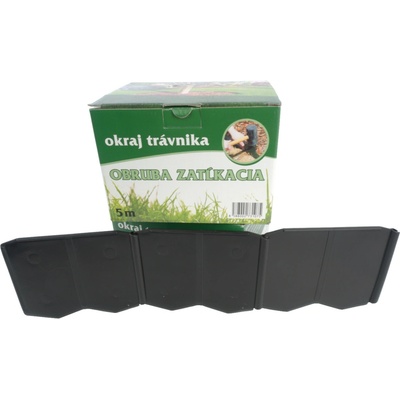 Okraj trávnika zatĺkacia 5 m - 12 cm zelený