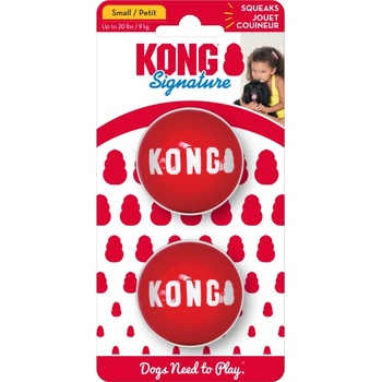 Kong Hračka guma Signature loptu 2 ks S