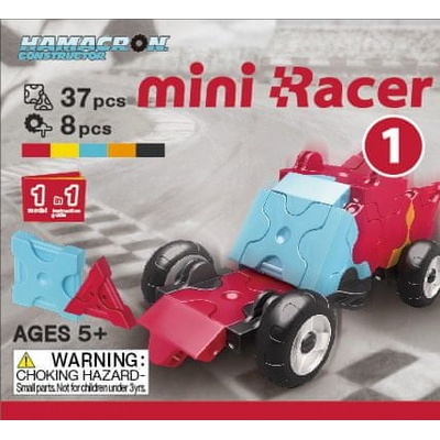 LaQ Hamacron Constructor Mini Racer Červený