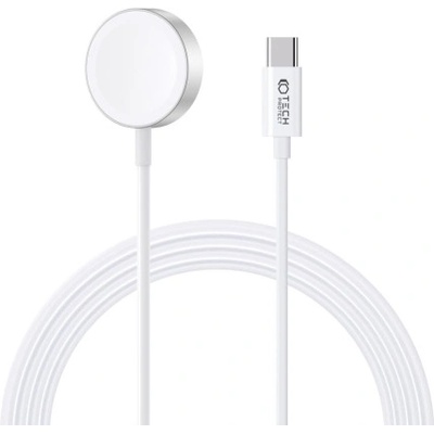 Tech-protect Ultraboost USB-C magnetická nabíjačka na Apple Watch 1.2m, biela