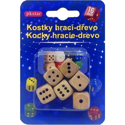 PKstar Hrací kostky 1,6 cm 6 ks 594983