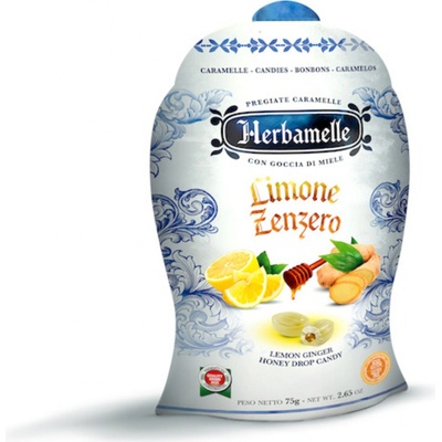 Herbamelle plněné bonbony citron zázvor 75 g