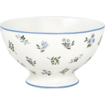 Green Gate Kameninová polévková miska porcelán Christina modrá bílá 400 ml