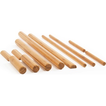 Bodynova Bambusové tyče na masáž, set 11 ks + bavlněný vak na přenášení