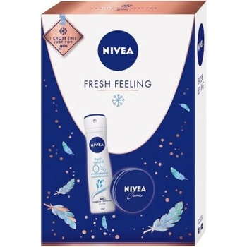 Nivea Fresh Feeling Подаръчен комплект - Дезодорант и универсален крем