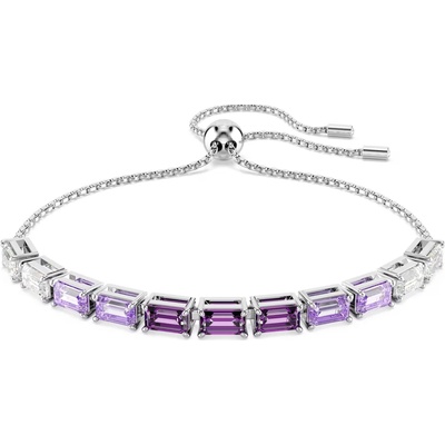 Swarovski Tenisový náramok s fialovými zirkónmi Tennis Matrix 5707199