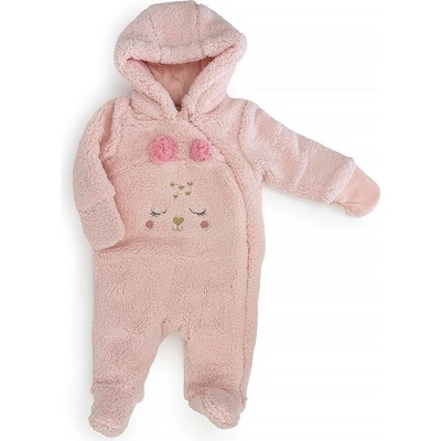 Zimní dívčí kojenecká kombinéza Pidilidi PD Pink