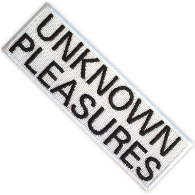 Nažehlovačka Joy Division - Unknown Pleasures Text