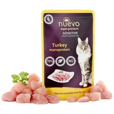 Nuevo Cat Sensitive Turkey Monoprotein 16 x 85 g