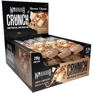 Warrior Crunch Bar | Low Sugar [12 x 64 грама] Бял шоколад - Мока