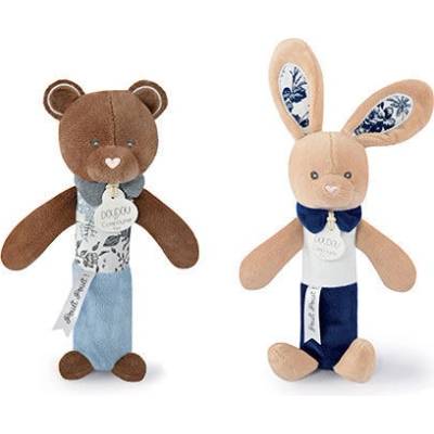 DOUDOU pískacia hrkálka zajačik 17 cm