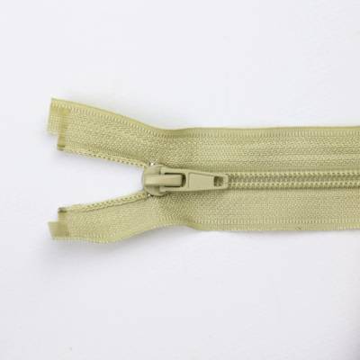 Pro Háčkování Spirálový zip dělitelný 50 cm světle béžový
