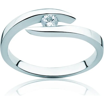 SAVICKI Годежен пръстен Minimalism: бяло злато, диамант