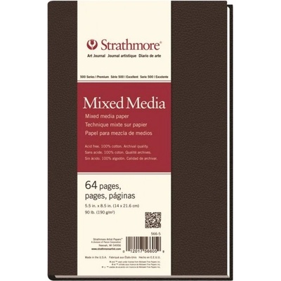 Strathmore Skicár 14x21,6cm MIX MEDIA v pevnej väzbe 190g/m2 64listov
