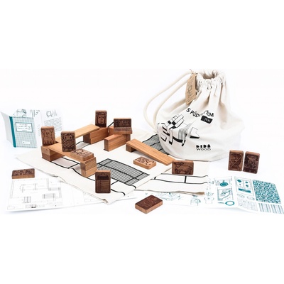 DWOOD Dům Pepiny s rodinou 76 + 13 ks