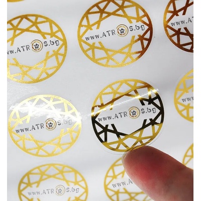 Ф25mm/5 000ет. прозрачни фолийни етикети PP кръгли