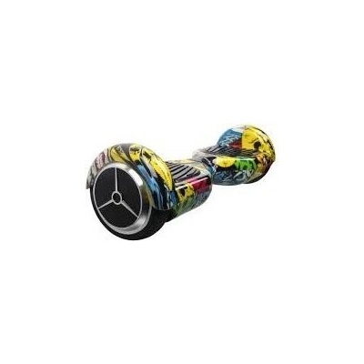 Hoverboard EcoWheel standard grafitty žlutý – Zboží Dáma