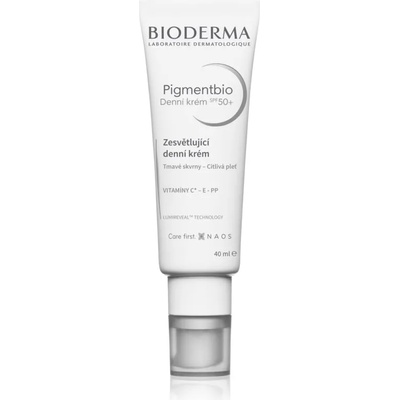 BIODERMA Pigmentbio Daily Care SPF 50+ изсветляващ крем за пигментни петна SPF 50+ 40ml