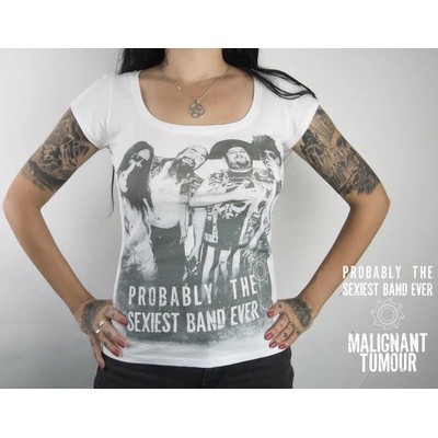 NNM тениска метална дамски Malignant Tumour - Мелроуз - NNM - 11385 бяло