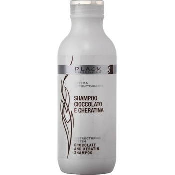 Black Chocolate And Keratin Shampoo keratinový na poškozené vlasy 500 ml