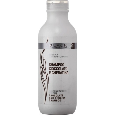 Black Chocolate And Keratin Shampoo keratinový na poškozené vlasy 500 ml