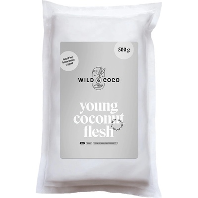 Wild&Coco Mladá kokosová dužina mrazená raw bio 500 g