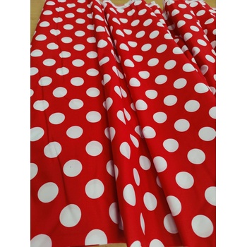 Bodka červená š.150cm