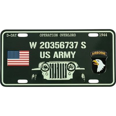 Cedule plechová D-DAY WILLYS na auto