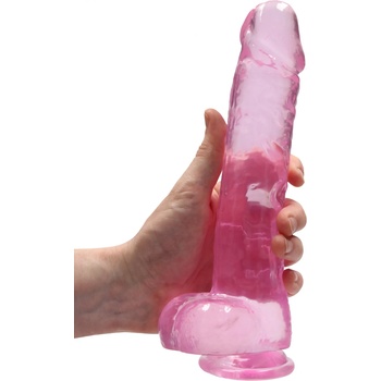 Image 1 of RealRock Realistic Dildo with Balls 9" 22 cm Pink