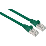 Manhattan кабел - S/FTP пач (RJ45 към RJ45, Cat7 кабел с модулен конектор Cat6A, 3 м, зелен, меден) 740906 (740906)